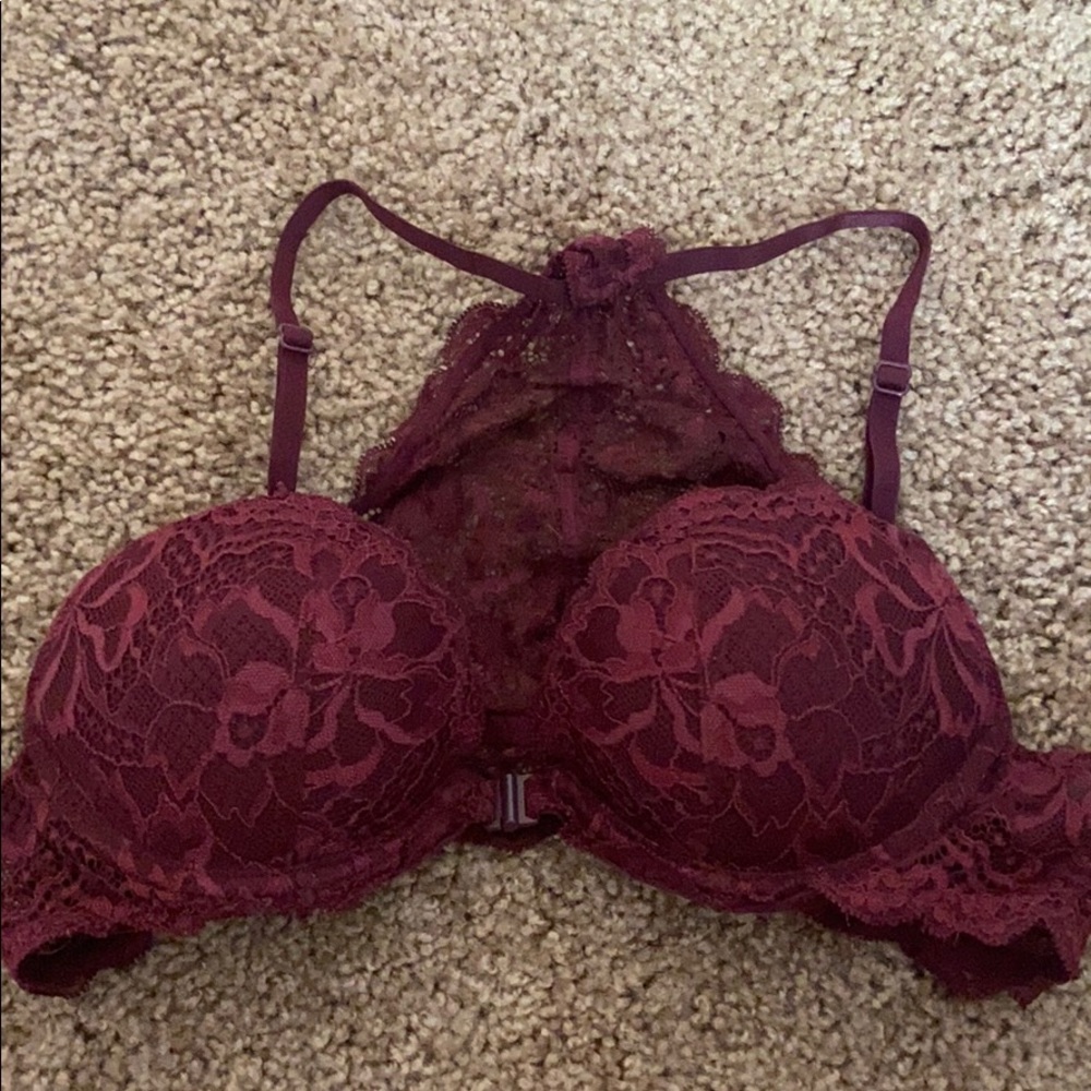 VS PINK maroon push up bra(can bundle)